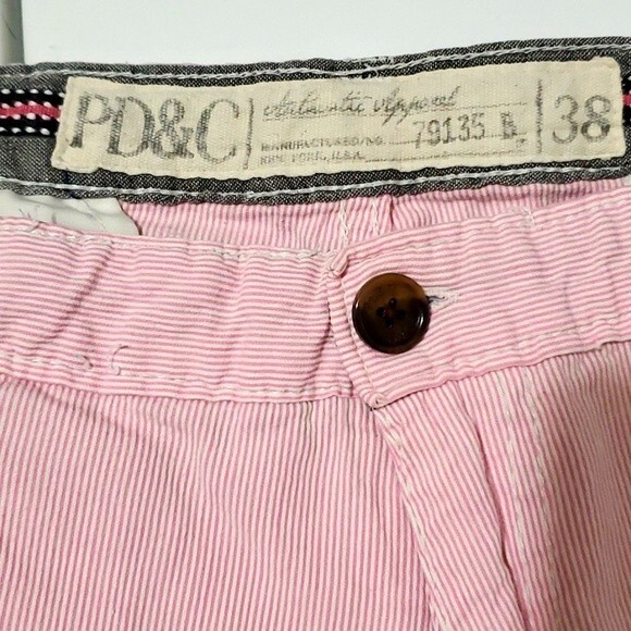 Paper Denim and Cloth PD&C Shorts Pink Seersucker 38 - Picture 3 of 4